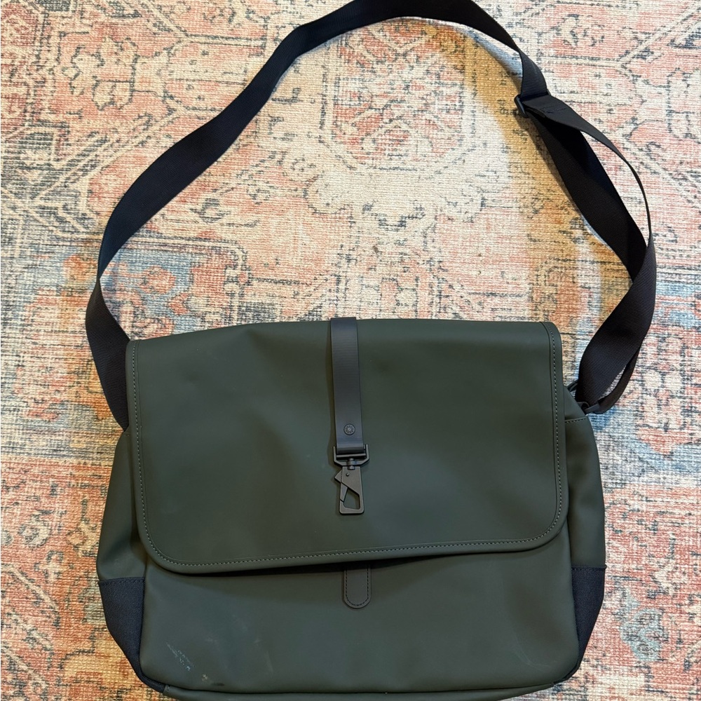 Rains Dark Green Men's Messenger Bag